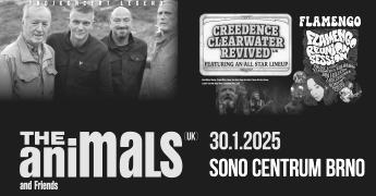 The Animals and Friends, Creedence Clearwater Revived a Flamengo v Brně